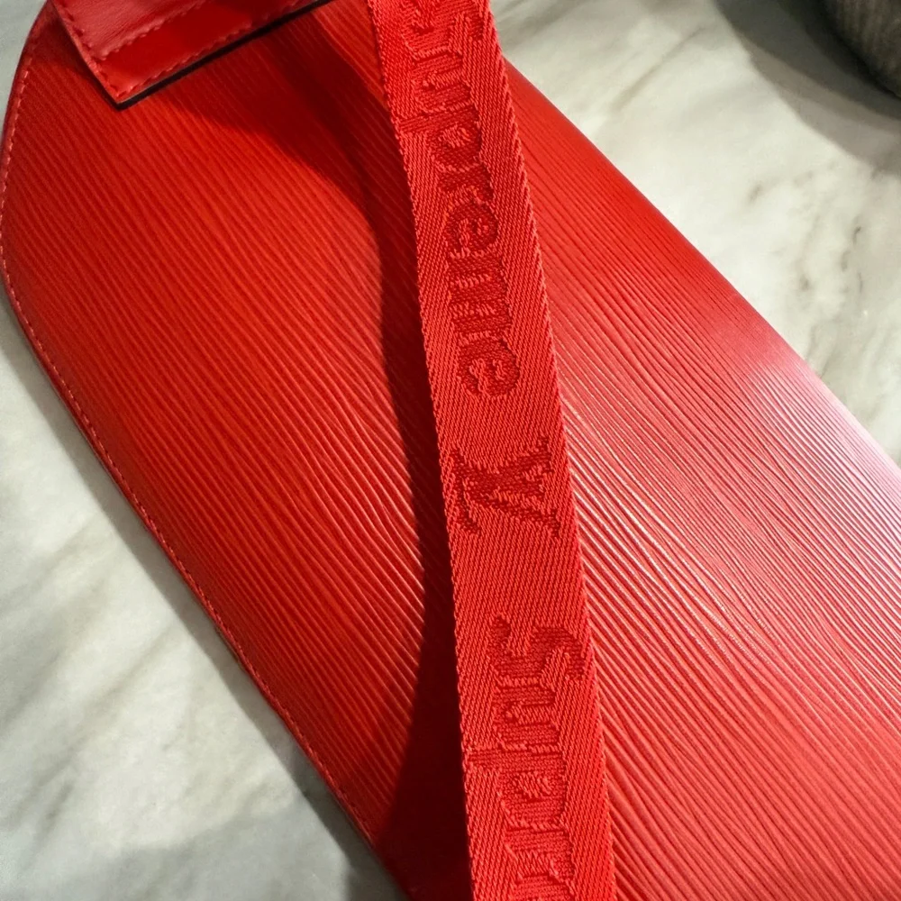 Supreme Collaboration Red Epi Leather Bumbag PM Bag